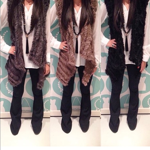 Rabbit Fur Vest - Picture 1 of 1